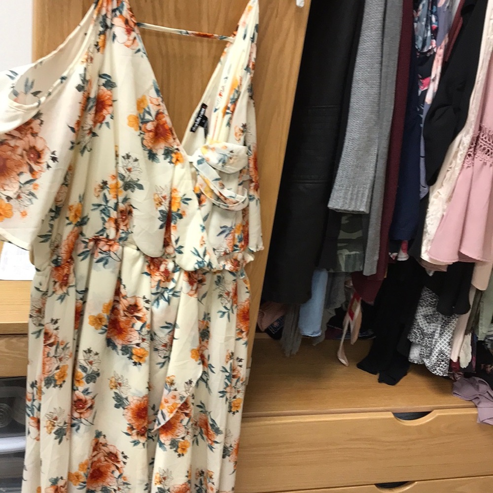 Cold shoulder dress